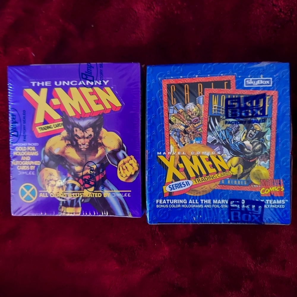 2 boxes (1) each of 1992 and 1993 uncanny x-men